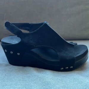 Black Women's Carley Wedge Sandals